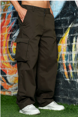 Unisex Baggy Fit Mid Rise Pure Cotton Cargo