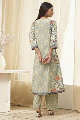 Women's Multicolor Festive Three Quarter Sleeves Kurta Sets
