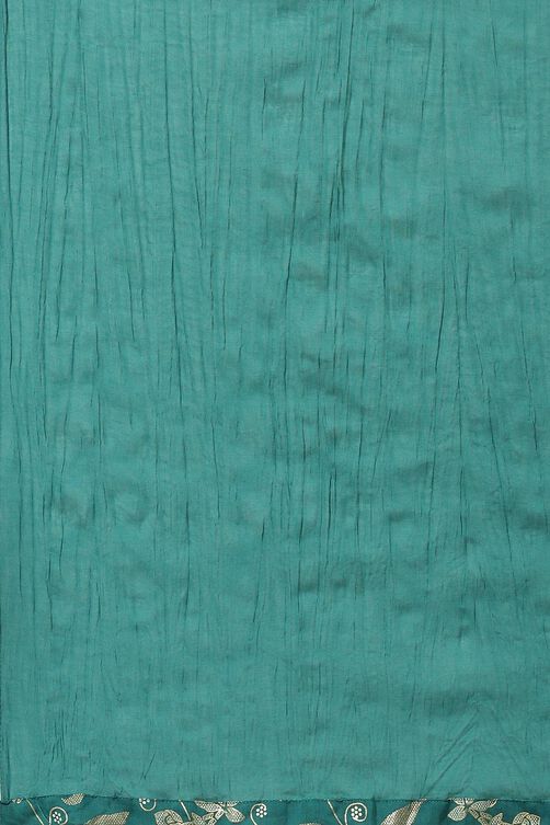Women's Green Festive Three Quarter Sleeves Kurta Sets