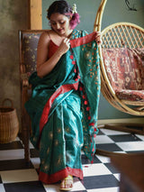 Women's Green Silk Saree