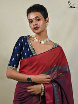 Women's Multicolor Cotton Acrylic Saree