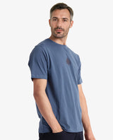 Men's Blue Casual Regular Fit Printed Half Sleeves Tshirt