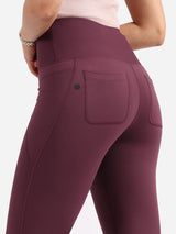 Women's Purple Solid Sports High Rise Pant - Tall