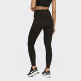 Women's Black Solid Sports High Rise Legging