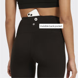 Women's Black Solid Sports High Rise Legging