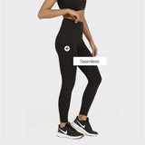 Women's Black Solid Sports High Rise Legging