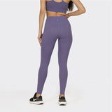 Women's Purple Solid Sports High Rise Legging - Tall