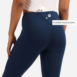 Women's Blue Solid Sports High Rise Legging - Tall