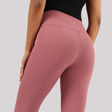 Women's Pink Solid Sports High Rise Legging - Tall