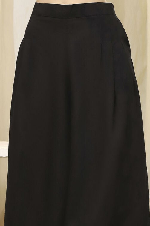 Women's Black Festive Sleeveless Co-ords Set