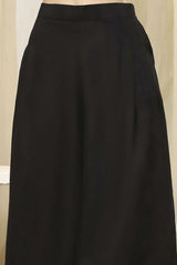 Women's Black Festive Sleeveless Co-ords Set