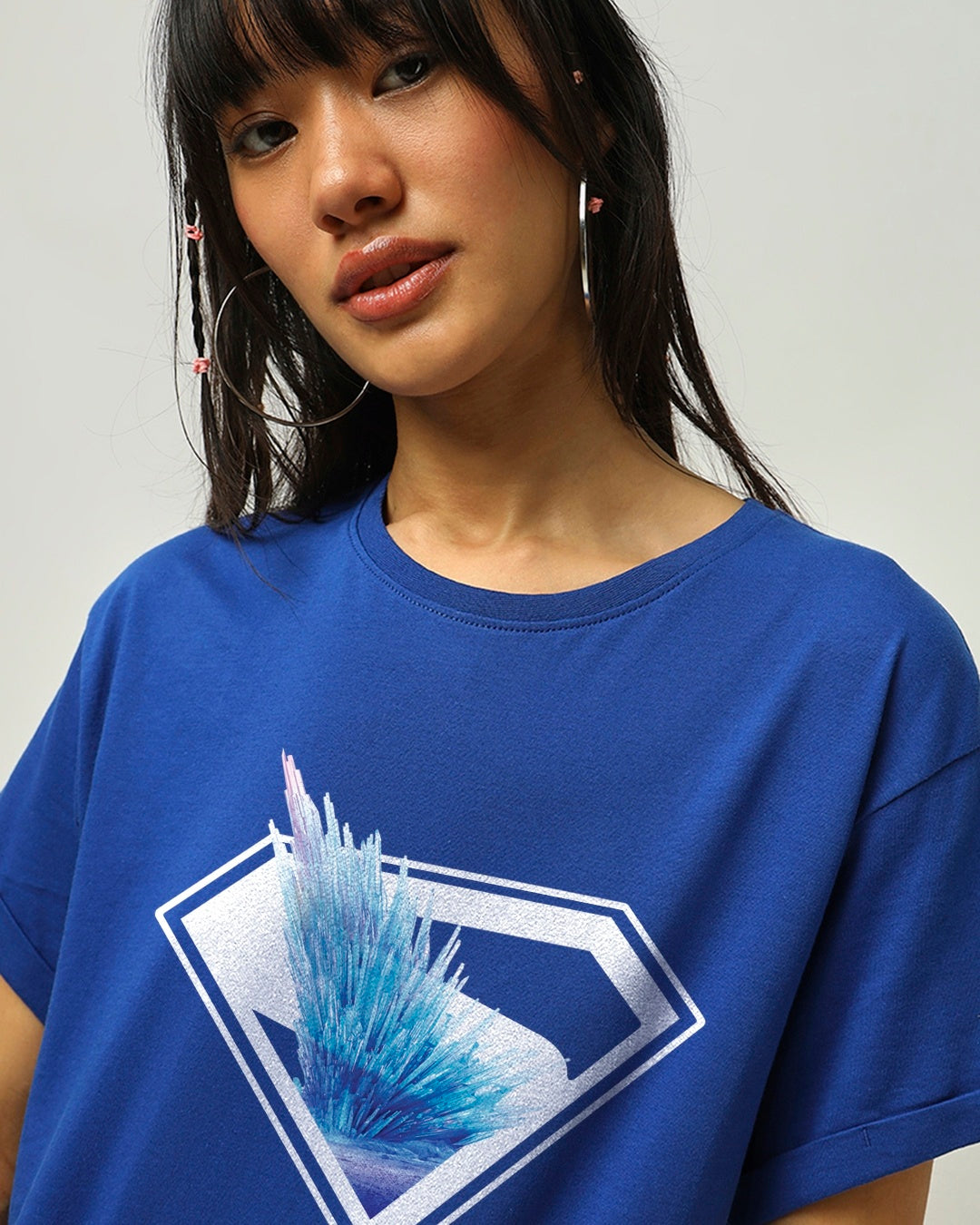Women's Blue Boyfriend Tshirt
