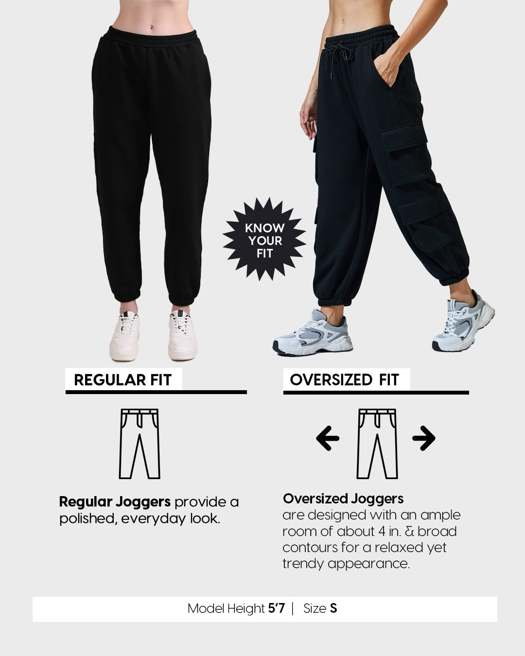 Women's Gray Casual Solid Jogger