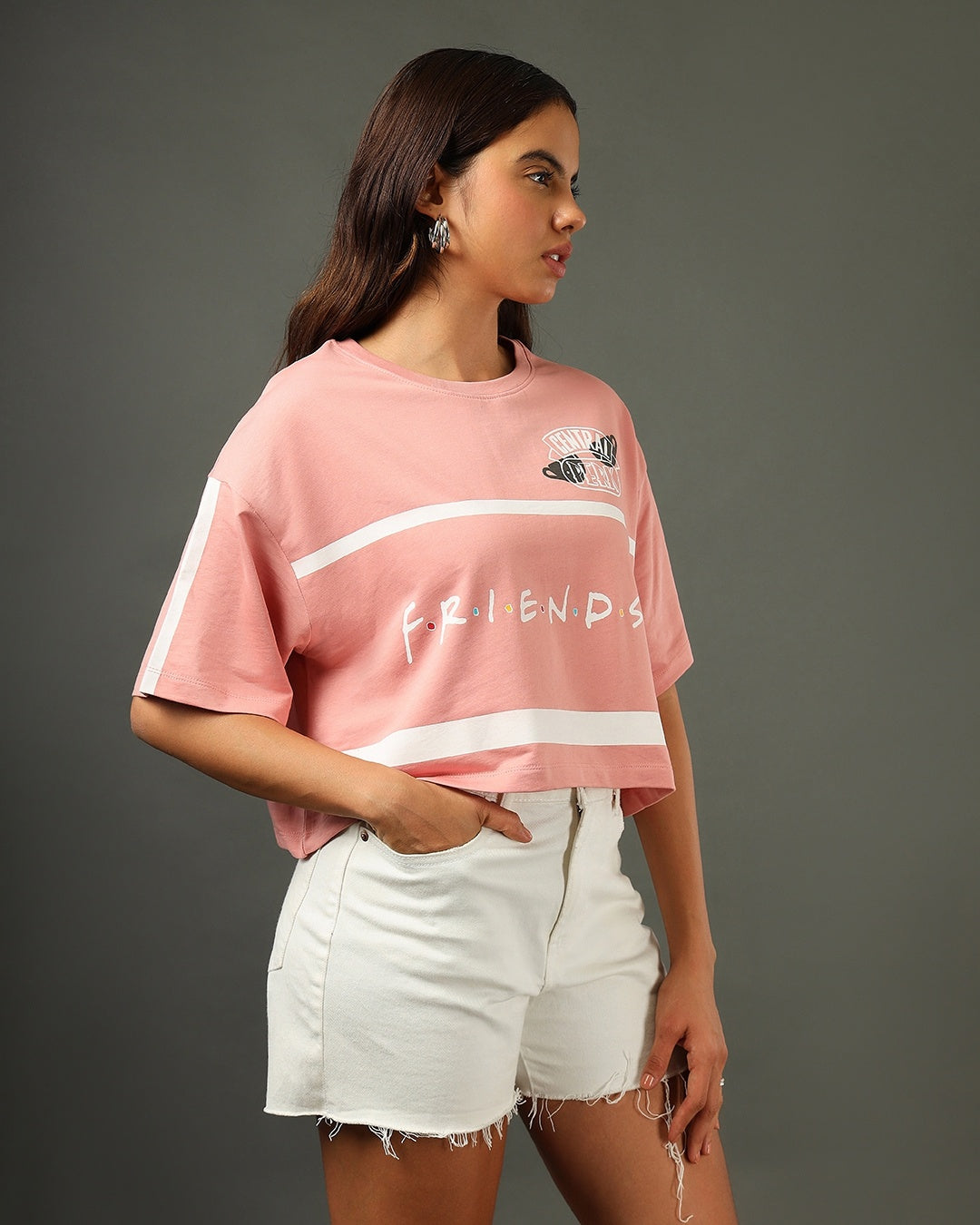 Women's Pink Fashion Crop Top