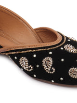 Women's Black Casual Slip-On Flats